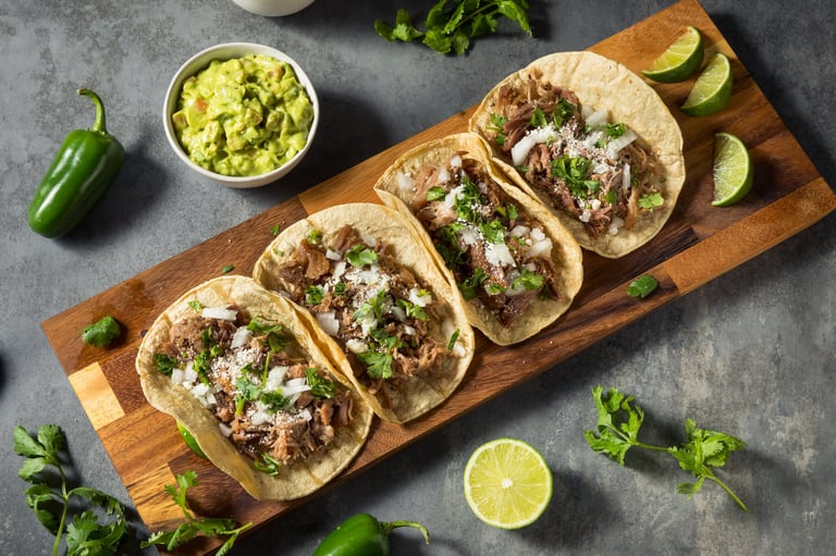 Homemade Pork Carnitas Tacos